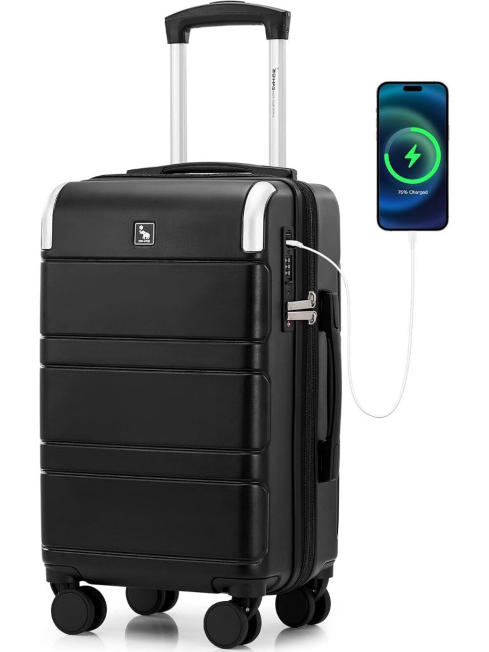 Expandable Carry-On Luggage, Airline Approved Hard Shell Suitcase, Travel